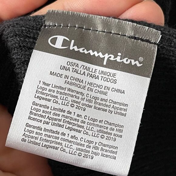 CHAMPION black ripped scarf - Picture 6 of 6